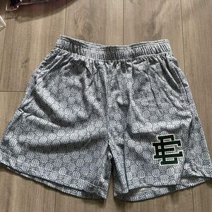 Small Eric Emanuel Green Print Shorts